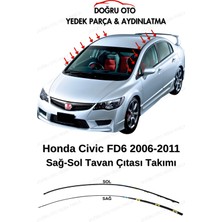 Doğru Oto Honda Civic Fd6 Sol-Sağ Tavan Çıta Takımı 2006-2011 Model Uyumlu