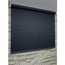 Perdeciniz Siyah Renk Mat Stor Perde Alüminyum Kasa(Etek Düz) Enxboy