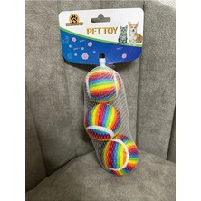 Hakdem Pet Üçlü Renkli Tenis Topu