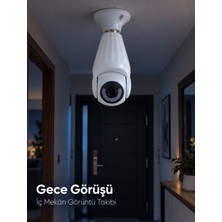 Kaia Life Lamba Duyuna Takılan Wifi Bağlantılı Gece Görüşlü Ip Güvenlik Kamerası