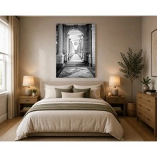 Rose Light Kolonlu Koridor Salon Ahşap Mdf Baskı Tablo Mdf Tablo