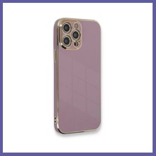 Nida iPhone 12 Pro Max Uyumlu Kılıf Volet Silikon - Mor Nıda