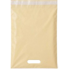 Svs Etiket Plastik El Geçmeli Cepsiz Sarı Kargo Poşeti - 60X62+5+7 / 500 Adet