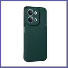 Nida Redmi 15C 5g Uyumlu Auto Focus Karbon Kapak - Koyu Yeşil Nıda