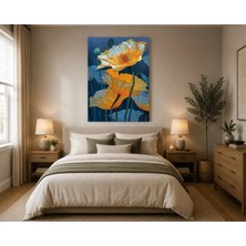 Rose Light Büyük Poplar Çiçekleri Duvar Dekoru Ahşap Mdf Baskı Tablo Mdf Tablo