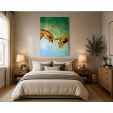 Rose Light Iki El Gökyüzü ve Duvar Dekoru Ahşap Mdf Baskı Tablo Mdf Tablo