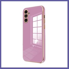 Nida Samsung Galaxy A55 5g Uyumlu Kılıf Volet Silikon - Mor Nıda