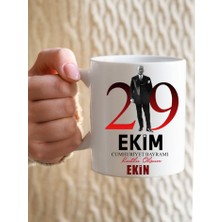 Aliva 29 Ekim Cumhuriyet Bayramına Özel Hediyelik Çift Taraf Baskılı Kupa Bardak