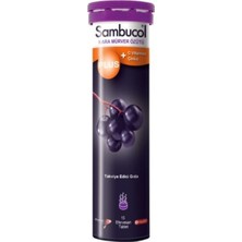 Sambucol Plus Kara Mürver + C Vitamini Çinko Takviye Edici Gıda 15 Tablet