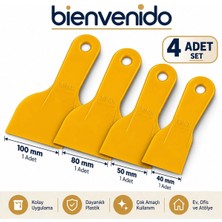 Dekor Plastik Ispatula Set Spatula Seti 4 Parça