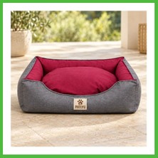 Bezos Aura Premium Yatak - Bordo / Medium Arz