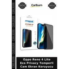 Carlburn Oppo Reno 4 Lite Eco Privacy Temperli Cam Ekran Koruyucu Koruma Cep Aksesuar