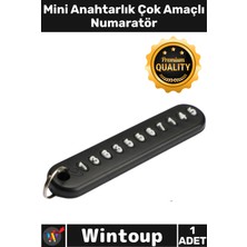 Wintoup #numaratör Dayanıklı Kayıp Önleyici Ergonomik Şık Fonksiyonel Mini Anahtarlık Çok Amaçlı Numaratör