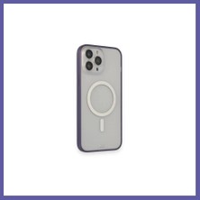 Nida iPhone 14 Pro Uyumlu Kılıf Grand Magneticsafe Kapak - Mor Nıda