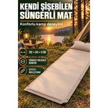 Efsane KAMP - - Kendi Şişebilen Süngerli Kamp Matı - 192X66X4CM