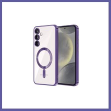 Nida Samsung Galaxy S23 Uyumlu Kılıf Kross Magneticsafe Kapak - Mor Nıda