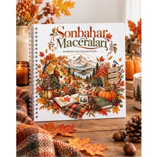 Z&R Craft Sonbahar Maceraları Rahatlatıcı Yetişkin Boyama Kitabı - Cozy Autumn Adventures 20X20 Boyut