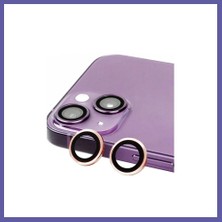 Nida iPhone 15 Uyumlu Raze Metal Kamera Lens - Pembe Nıda