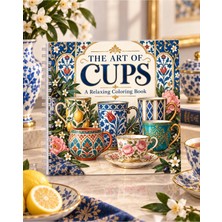 Z&R Craft The Art Of Cups Yetişkin Boyama Kitabı | Fincan Kupa Çini ve Desen Boyama | 30 Görsel | 20X20 Boyut