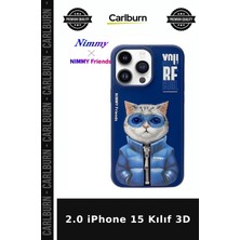 Carlburn 2.0 iPhone 15 Kılıf 3D Cep Kılıfı Stil Sahibi Akıllı Telefon Aksesuarı
