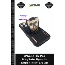 Carlburn iPhone 16 Pro Magsafe Uyumlu Köpek Kılıf 2.0 3D Cihaz Koruma Telefon Süsü Cep Koruyucu