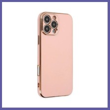 Nida iPhone 16 Pro Uyumlu Kılıf Volet Silikon - Pembe Nıda