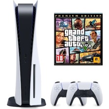 Sony Playstation 5 825 GB Beyaz Oyun Konsolu 2.Dualsense GTA 5 ile Yüksek Performans İthalatçı Garantili