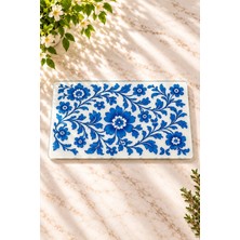Miabella Home Cam Kesme Tahtası Antibakteriyel Çiçek Desenli Cam Doğrama Tahtası Kesme Tahtası 20X30 cm