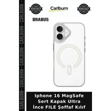 Carlburn Iphone 16 Magsafe Sert Kapak Ultra Ince Fıle Şeffaf Kılıf Telefon Aksesuarı Cep Örtüsü