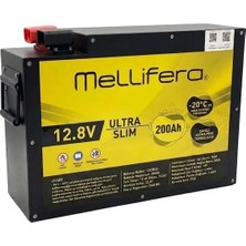 MELLİFERA Mellifera Ultra Slim 12V 200A 2560W/H Premium Lifepo4 Akü
