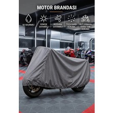 Depozee Lifan Pony 100 Arka Çanta Uyumlu        4 Mevsim Koruma Gri Eko Branda