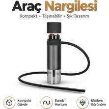 Taşınabilir Mini Araba Nargile Takımı Tek Parça Kompakt Seyahat Tipi