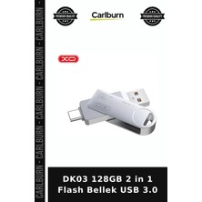 Carlburn DK03 128GB 2 In 1 Flash Bellek USB 3.0 Video Okul Müzik