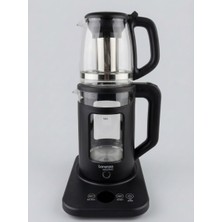 Lorenzo - Maxımo Dokunmatik Dijital Cam Çay Makinesi 1500 W Siyah