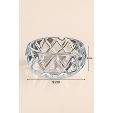 Bev Kitchen Kristal Cam Kesme Desen Küllük 9*4 cm 2 Adet