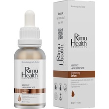 Rimu Health Products 5 Adet Rimu Health Cilt Tonu Eşitleyici ve Lekeli Ciltler Için Yüz Serumu 30 ml (Arbutin %2 + Hyaluronic Ac