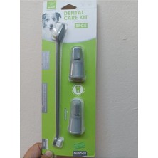 Hakdem Pet Dental Çare Kit Clean Teeth 3pcs Köpek Makimdis Fırçası