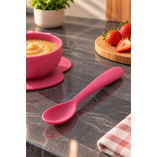 Decopat 2'li Silikon Mama Kaşığı Bebek Beslenme Kaşığı Yumuşak Uçlu Ergonomik Tasarım Ek Gıdaya Geçiş Kaşığı