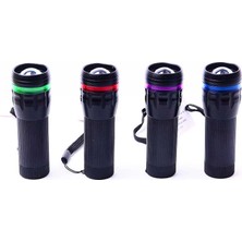 Birsence Menzilli Zoomlu Pilli El Feneri Dayanıklı 10.5 cm