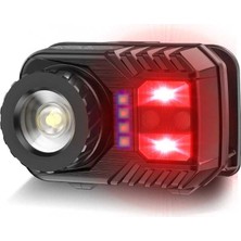 Birsence Zoomlu Kafa Lambası USB Şarjlı Lityum Pilli LED Işık