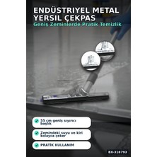 Burada Bulabilirsin Endüstriyel Metal Yersil Çekpas 55 cm Profesyonel Zemin Temizleyici 12 Adet BX-316793