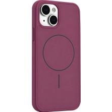 Svoria Store   iPhone 14 Azus Magsafe Kapak - Bordo