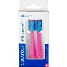 Curaprox Be You Travel Set Yedek 5460 Diş Fırçası Başlığı 2'li Paket - Pembe