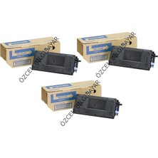 Kyocera TK-3100  (1T02MS0NL0) (FS-2100/FS-4100/FS-4200/FS-4300/M3040/M3540) Muadil Siyah Toner (3'lü Paket) (12.5k*3) (Japon Toner)