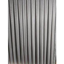 Nur Perde Zincir Tül Perde Sık Pile Düz Çizgili Desenli Tül Perde Seferihisar Perdecisi 1x3 Pile