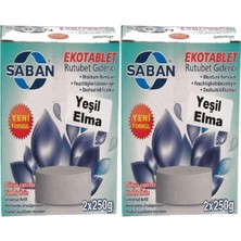 Tr Nem Alıcı Rutubet Giderici Yedek Tablet 2'li 2 x 250 Gram Yeşil Elma