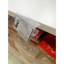 Rafburada 18 mm Sunta ve Ahşap Raflar Için Raf Önü Etiketlik 100 cm - Pvc Etiketlik 100 Adet