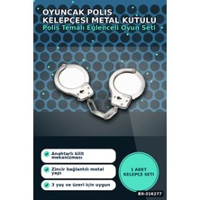 Eco Lounge Oyuncak Polis Kelepçesi Metal Kutulu, Anahtarlı Renk Rol Oyunu Seti BX-316277