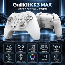Gulikit Kk3 Max White Smartrigger Hall Effect Destekli Kablosuz Gamepad (NS39)