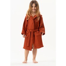 Motif Tekstil Mini Joone Waffle Pike Çocuk Bornozu %100 Pamuk